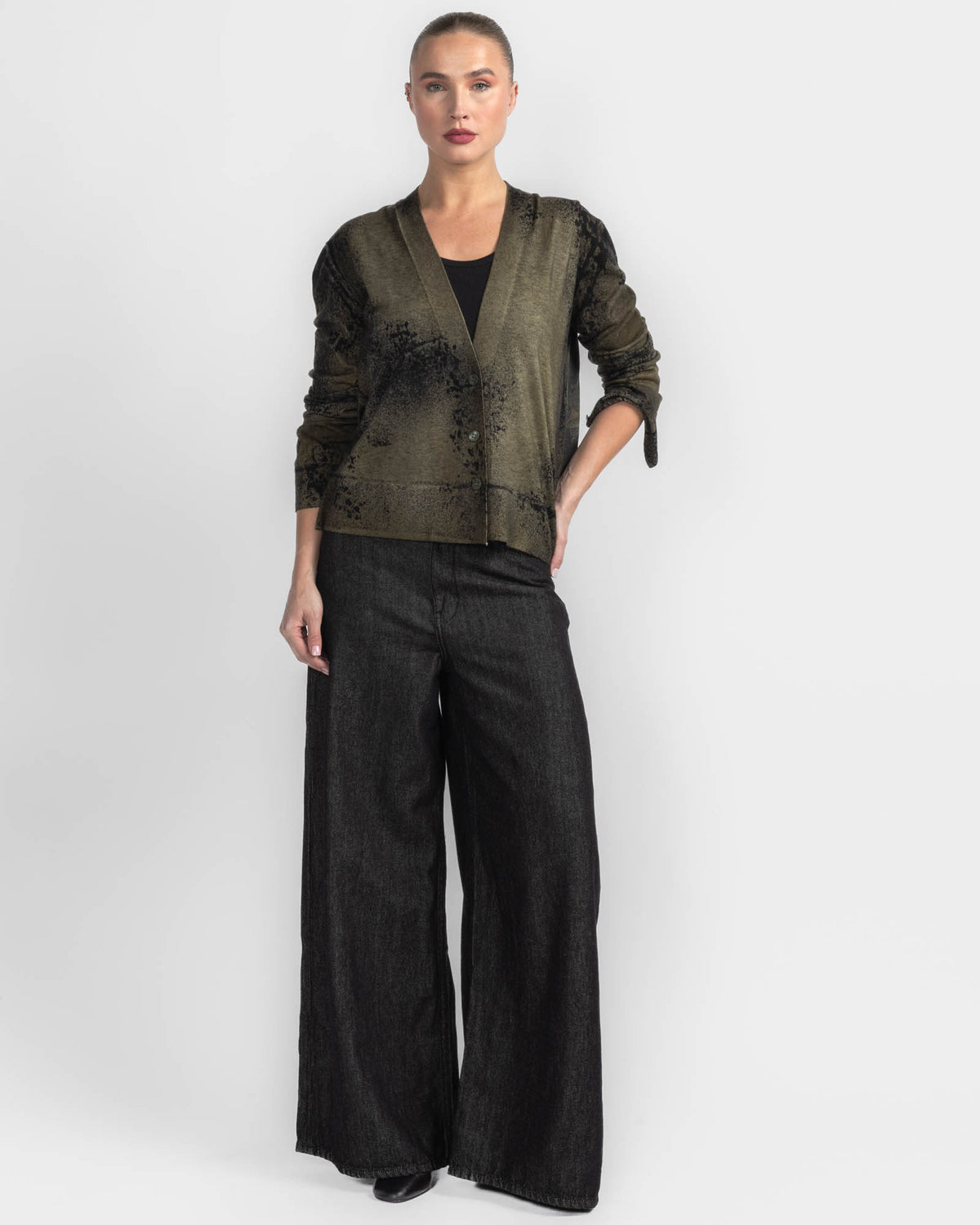 Paisley V-Neck Cardigan