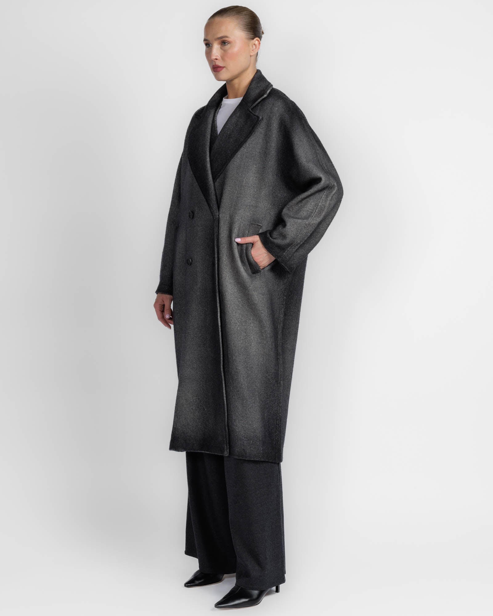 Herringbone Rever Coat