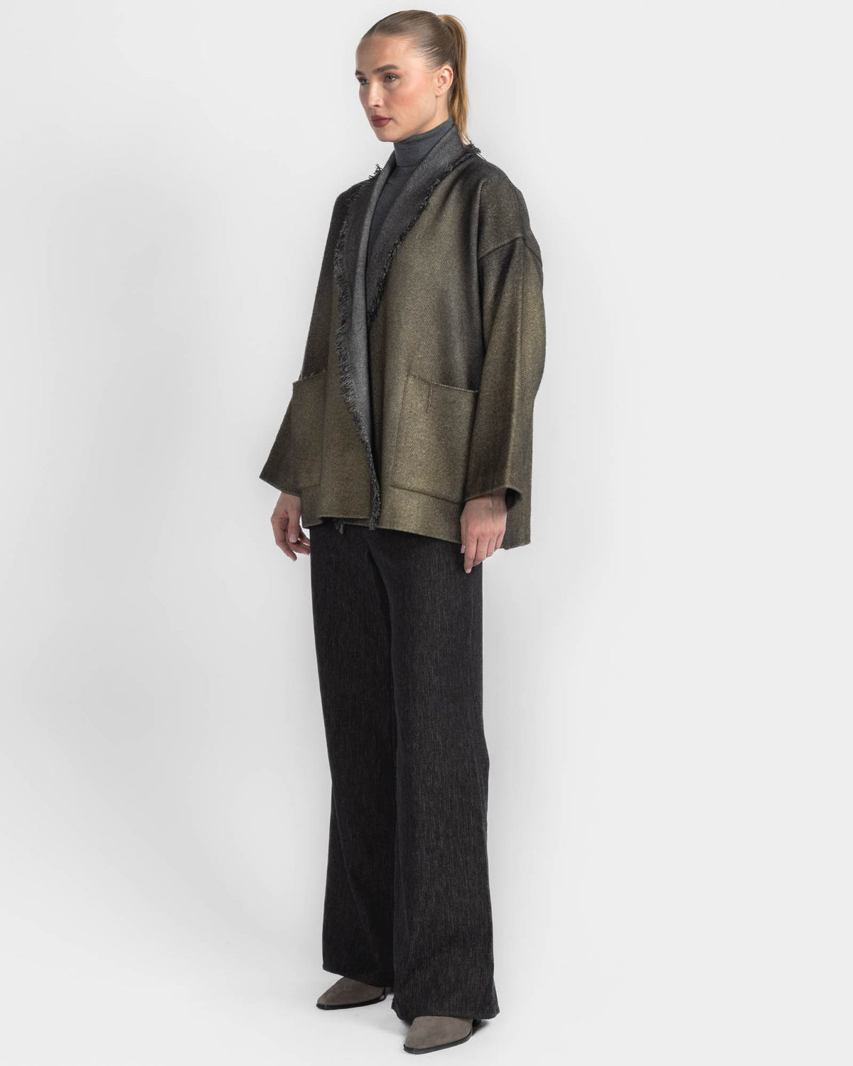 Shawl Fringe Jacket