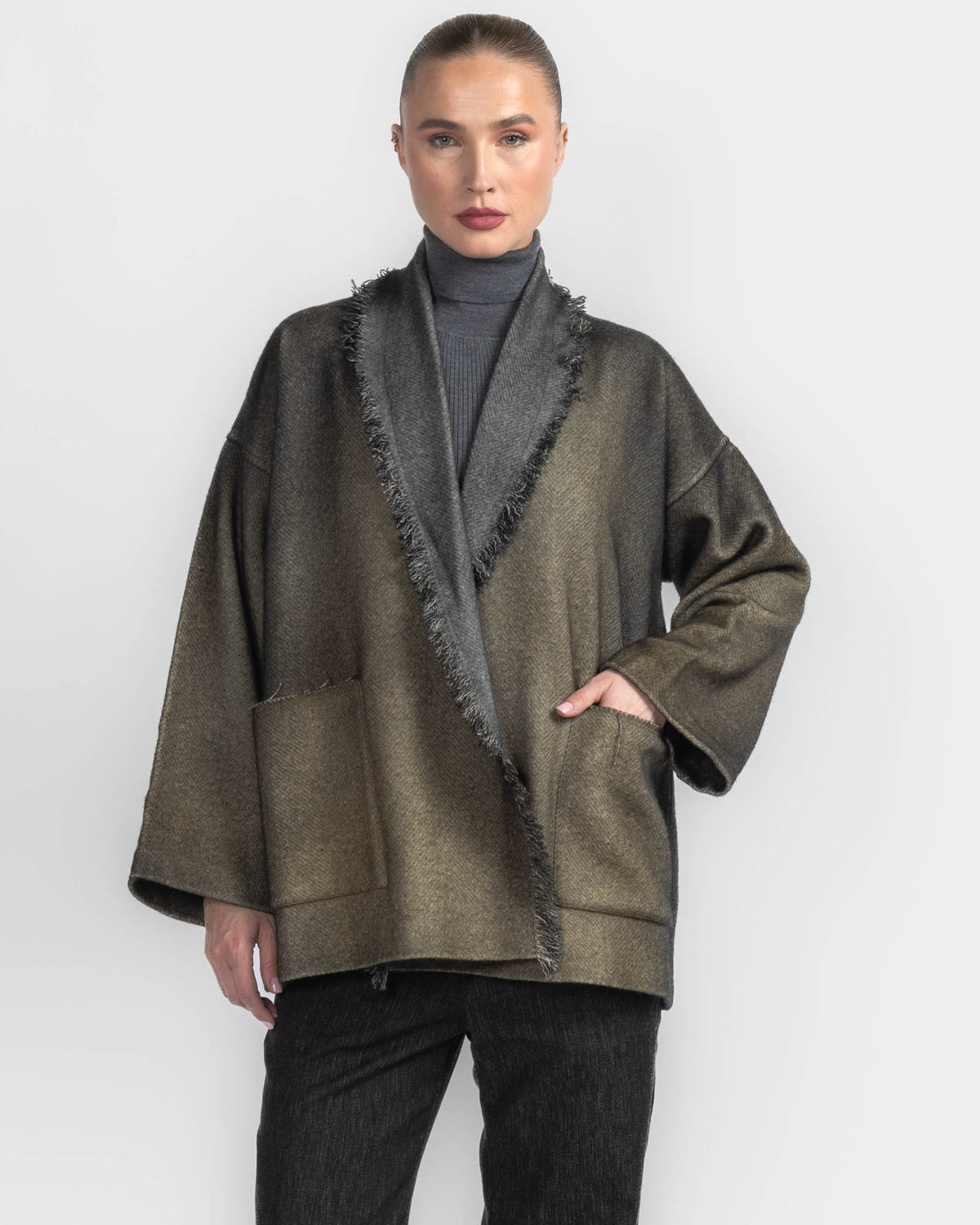 Shawl Fringe Jacket