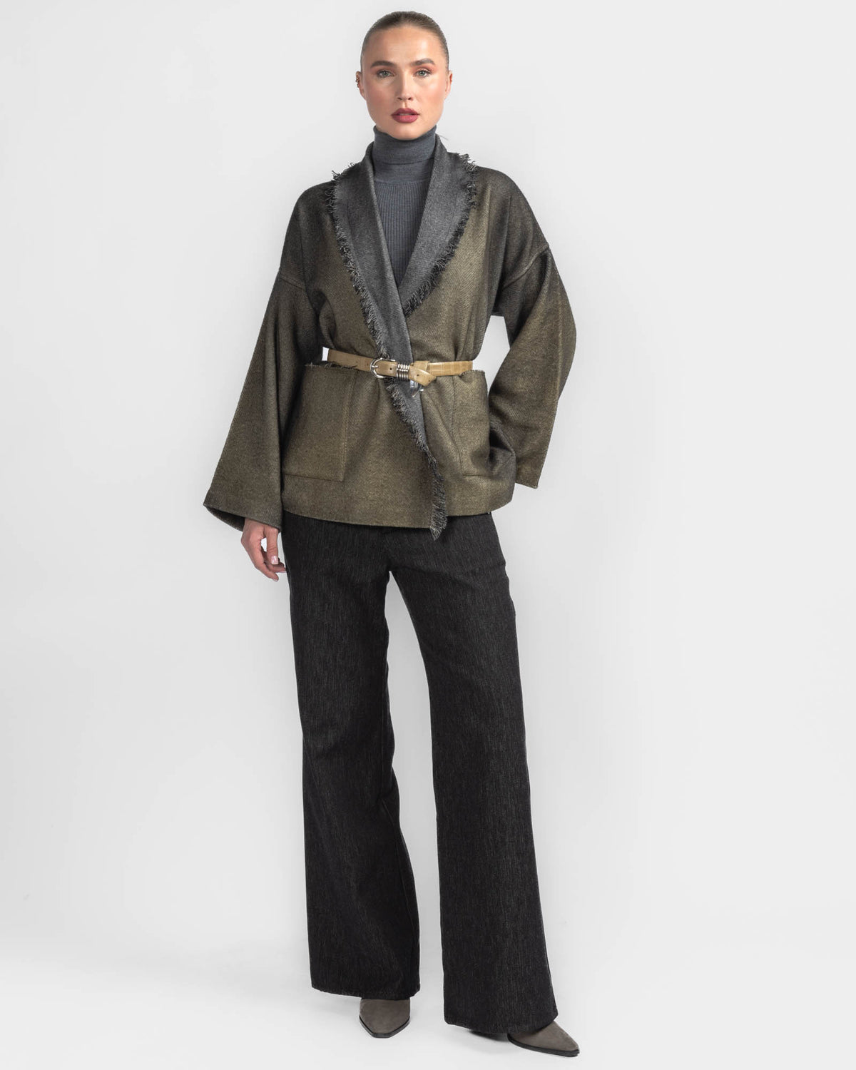 Shawl Fringe Jacket
