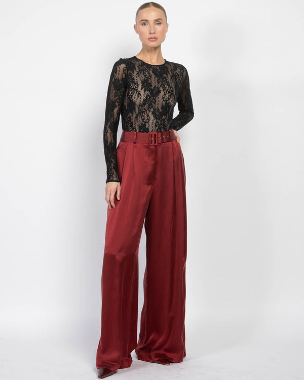 Silk Tuck Trousers