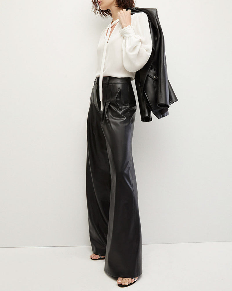 bell bottoms pant - Leather Pant