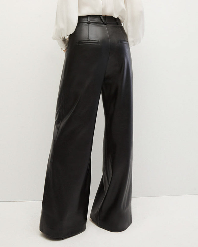 Rennert Vegan Leather Pants - VERONICA BEARD, Luxury Designer Fashion