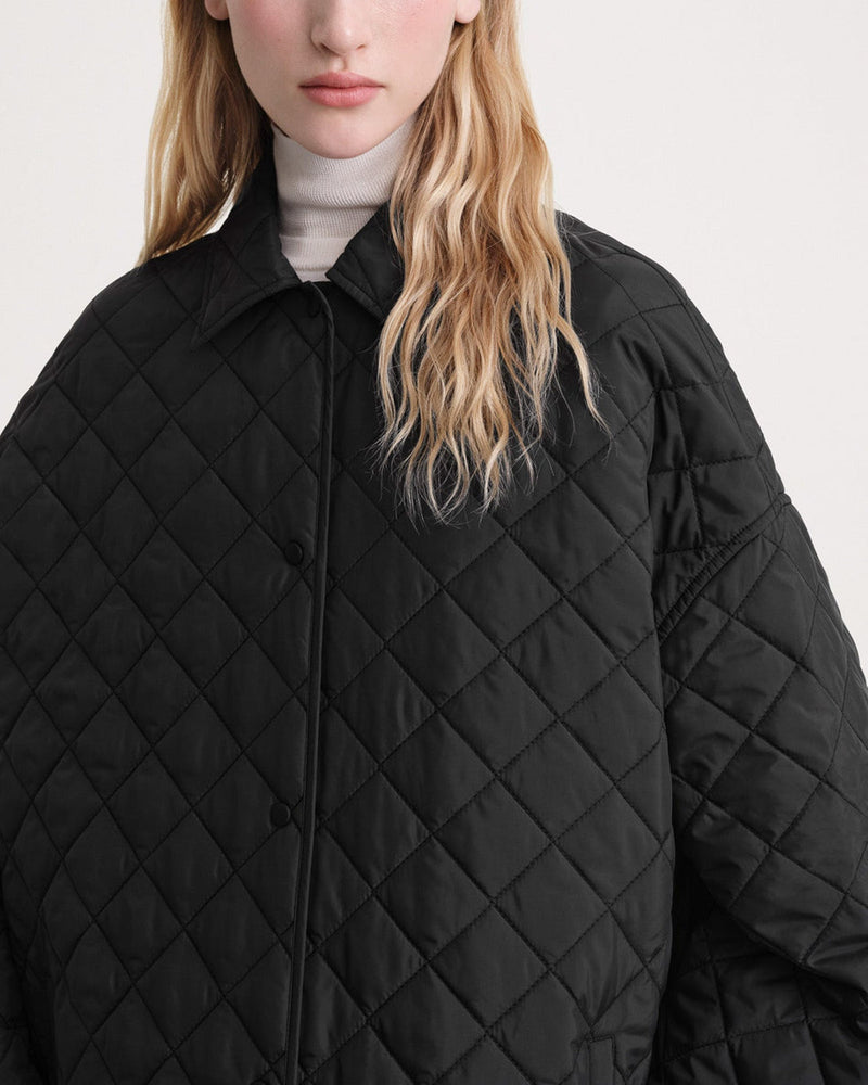 Quilted Cocoon Coat