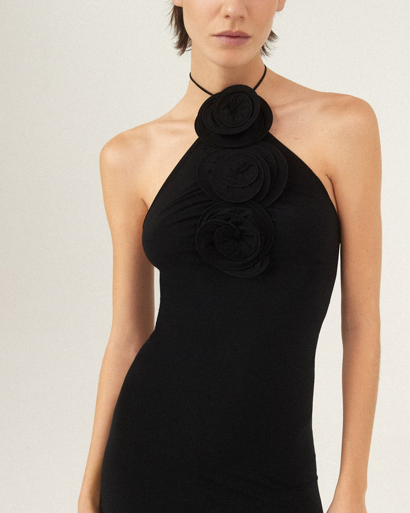 Magda Butrym Black Dress, Designer Collection