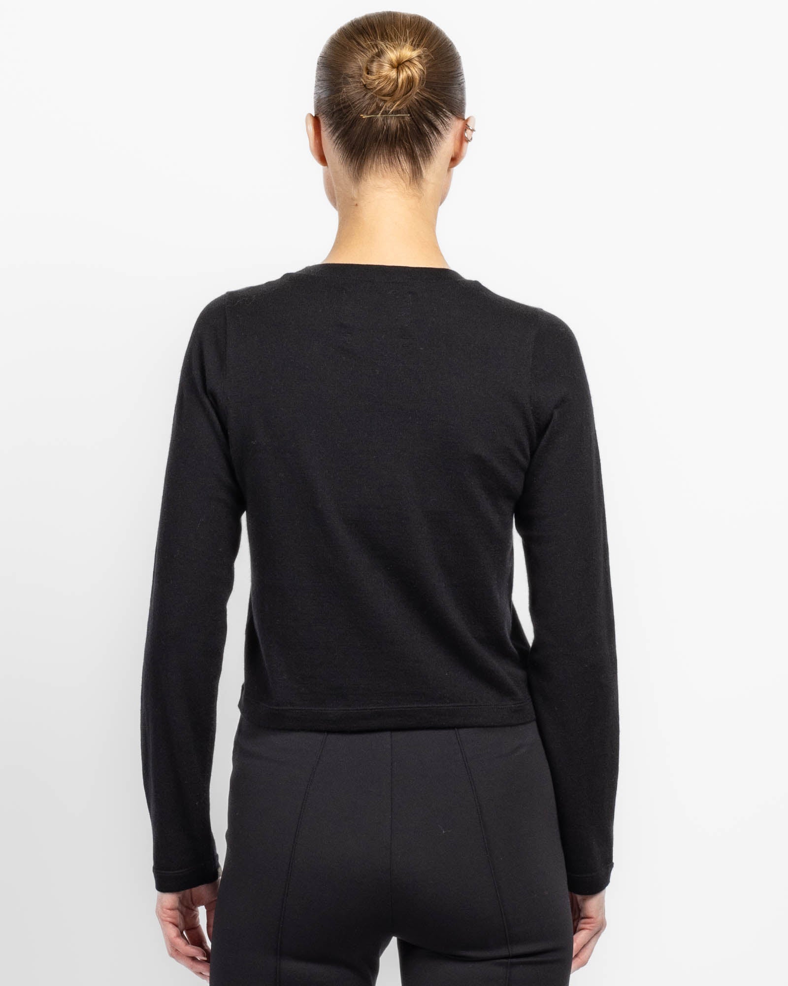 EXTREME CASHMERE Lisa Long Sleeve Crop Top