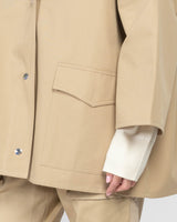 Cotton Twill Oversized Jacket