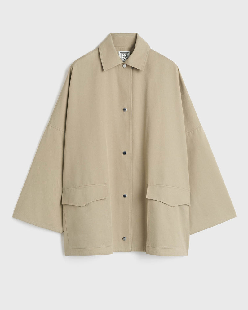 Cotton Twill Oversized Jacket