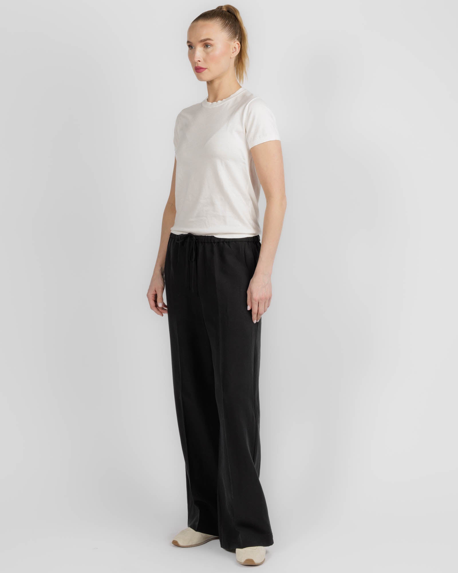 Fluid Drawstring Trousers