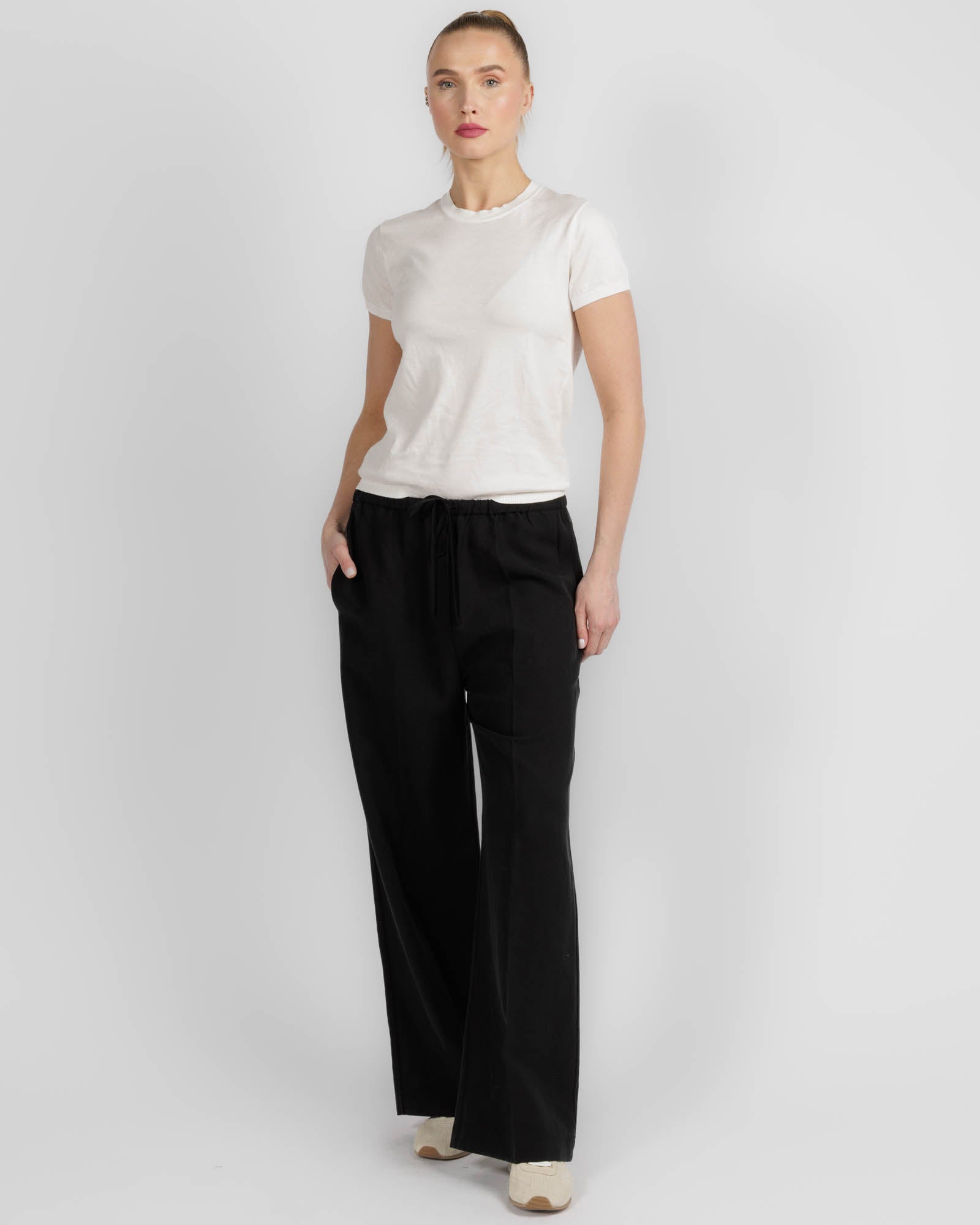 Fluid Drawstring Trousers