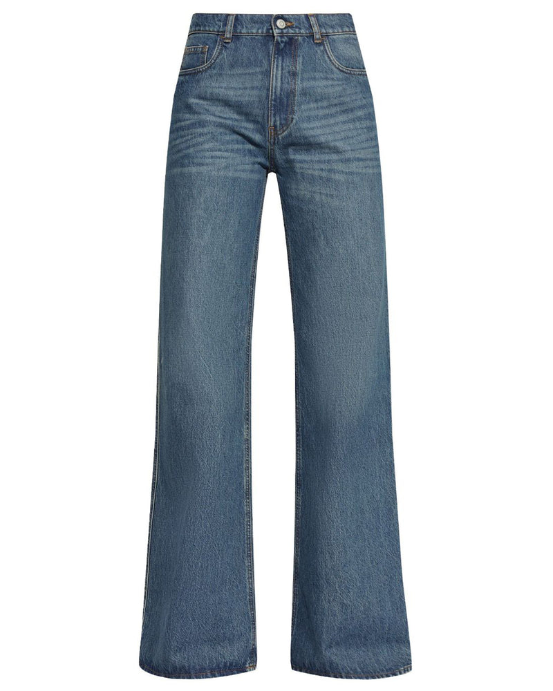 Wide Leg Denim Pants