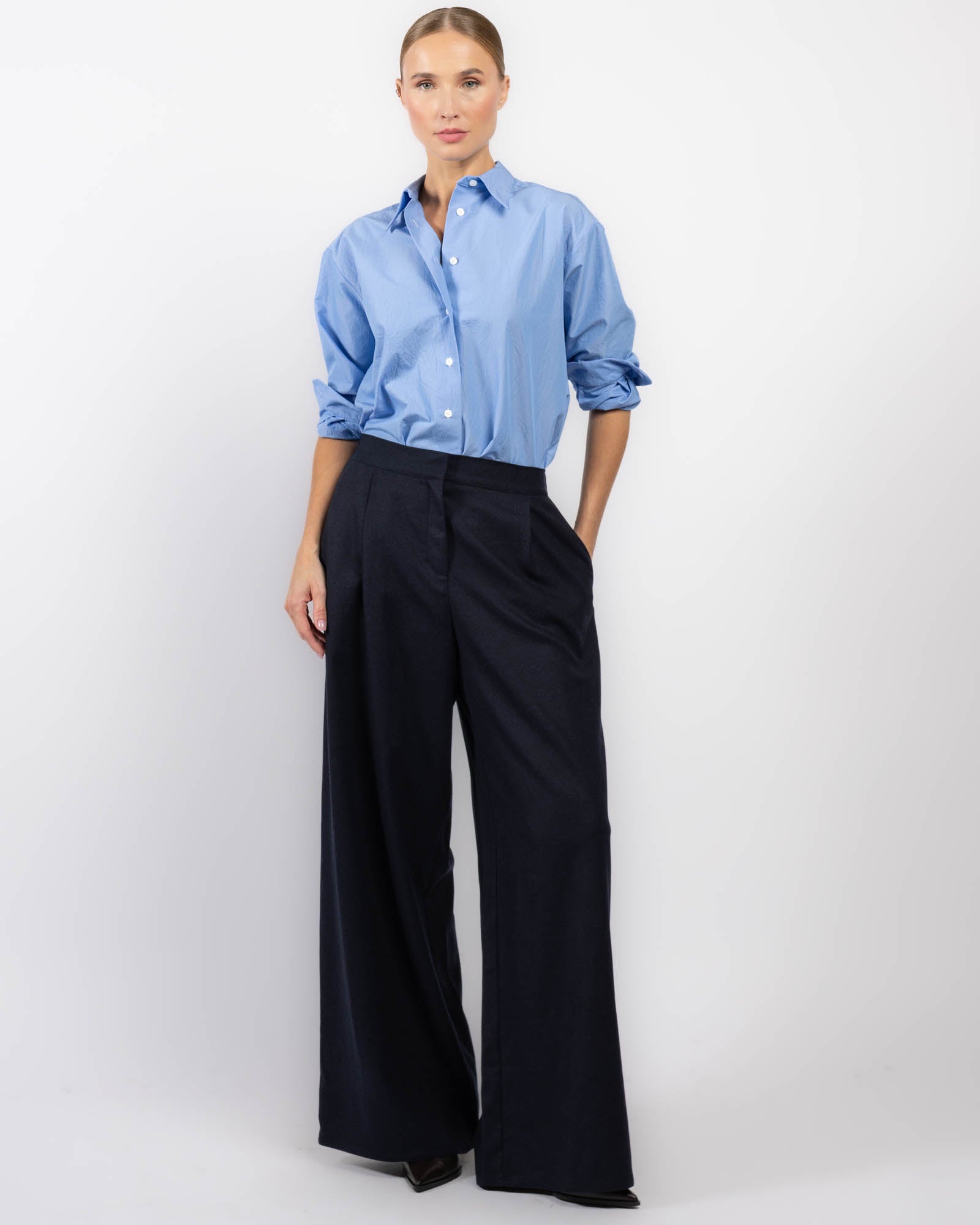 Flannel Wool Trousers