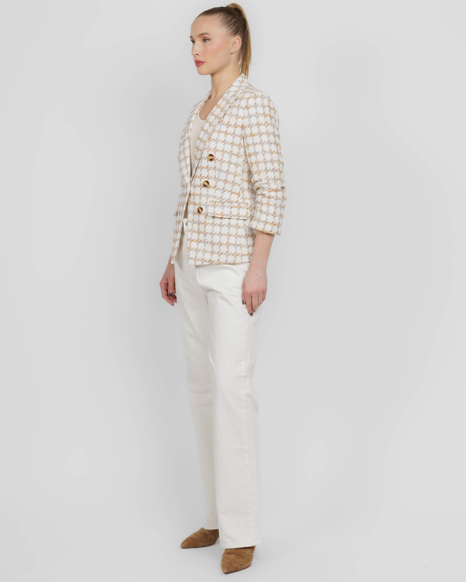 Ryland Dickey Double-Breasted Blazer