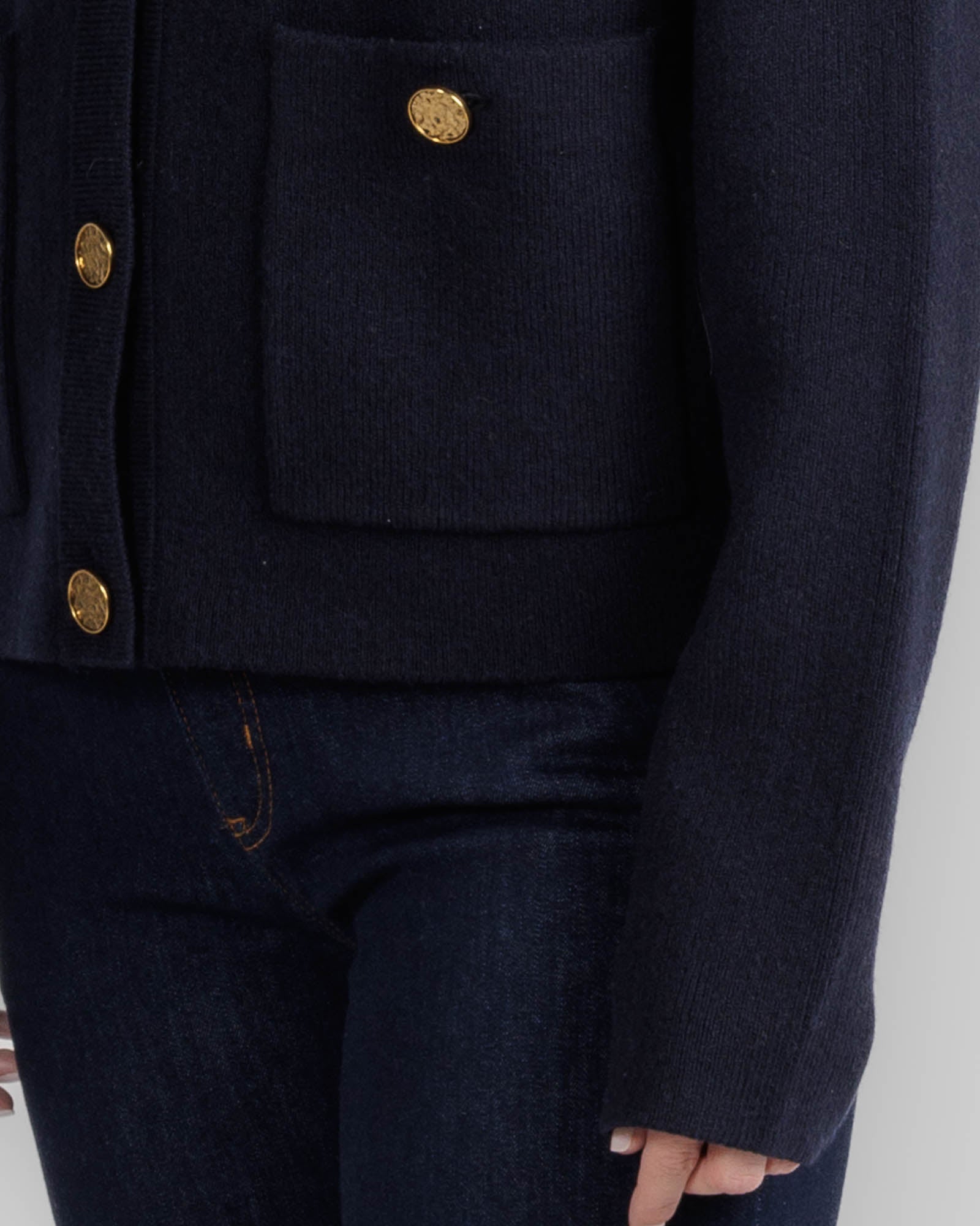 Hammered Button Cardigan
