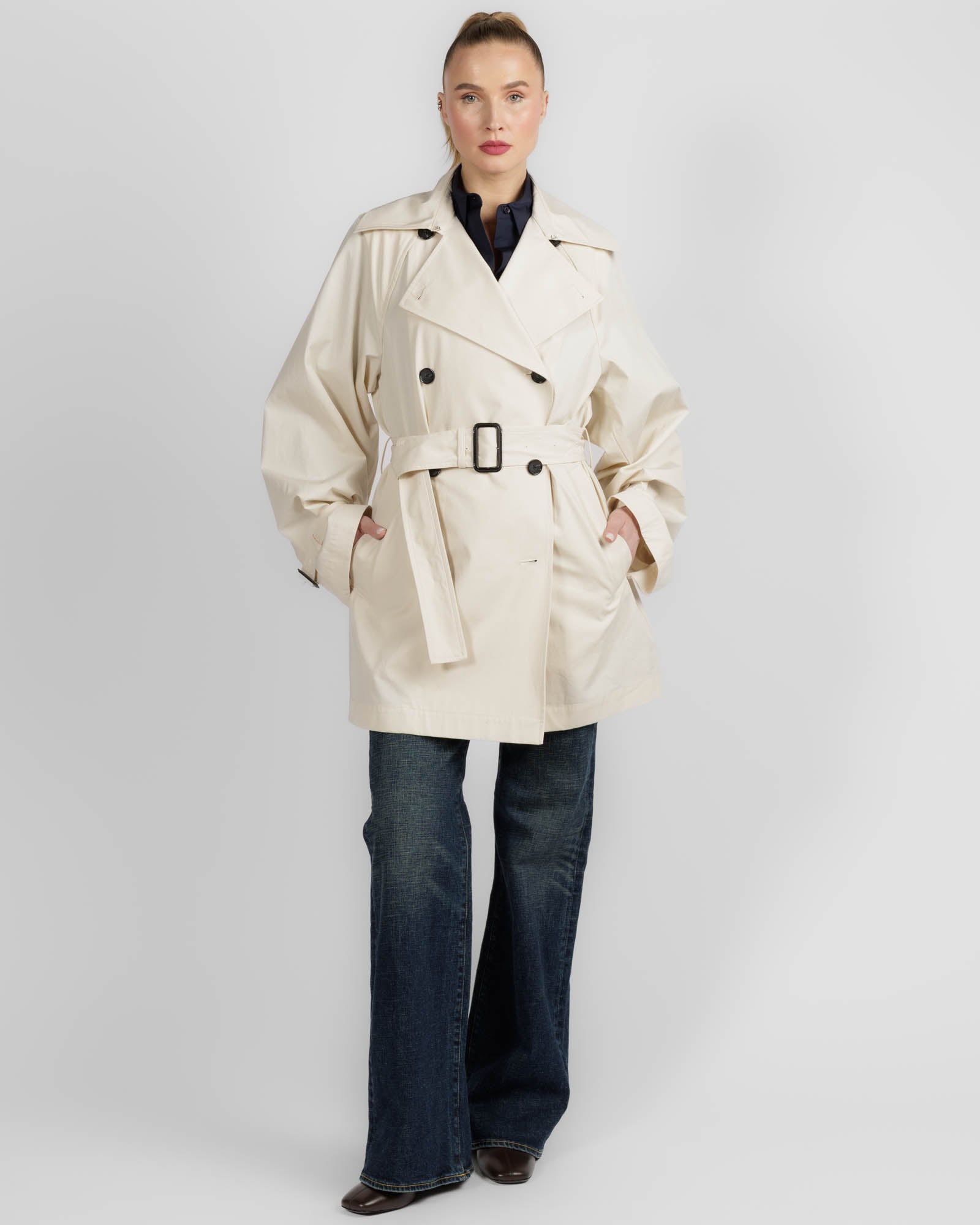 Washed Trench Coat