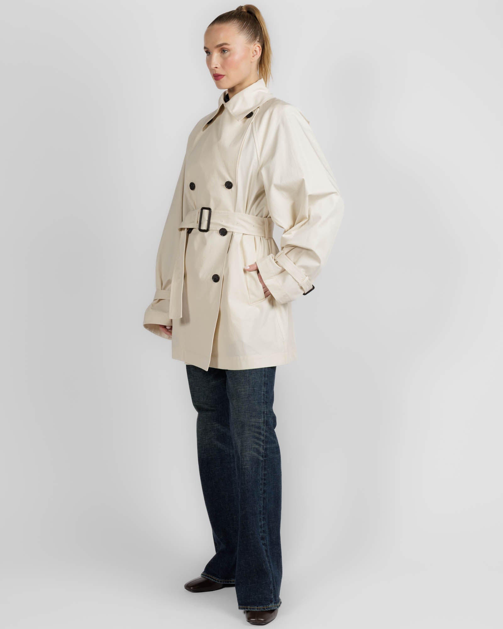 Washed Trench Coat