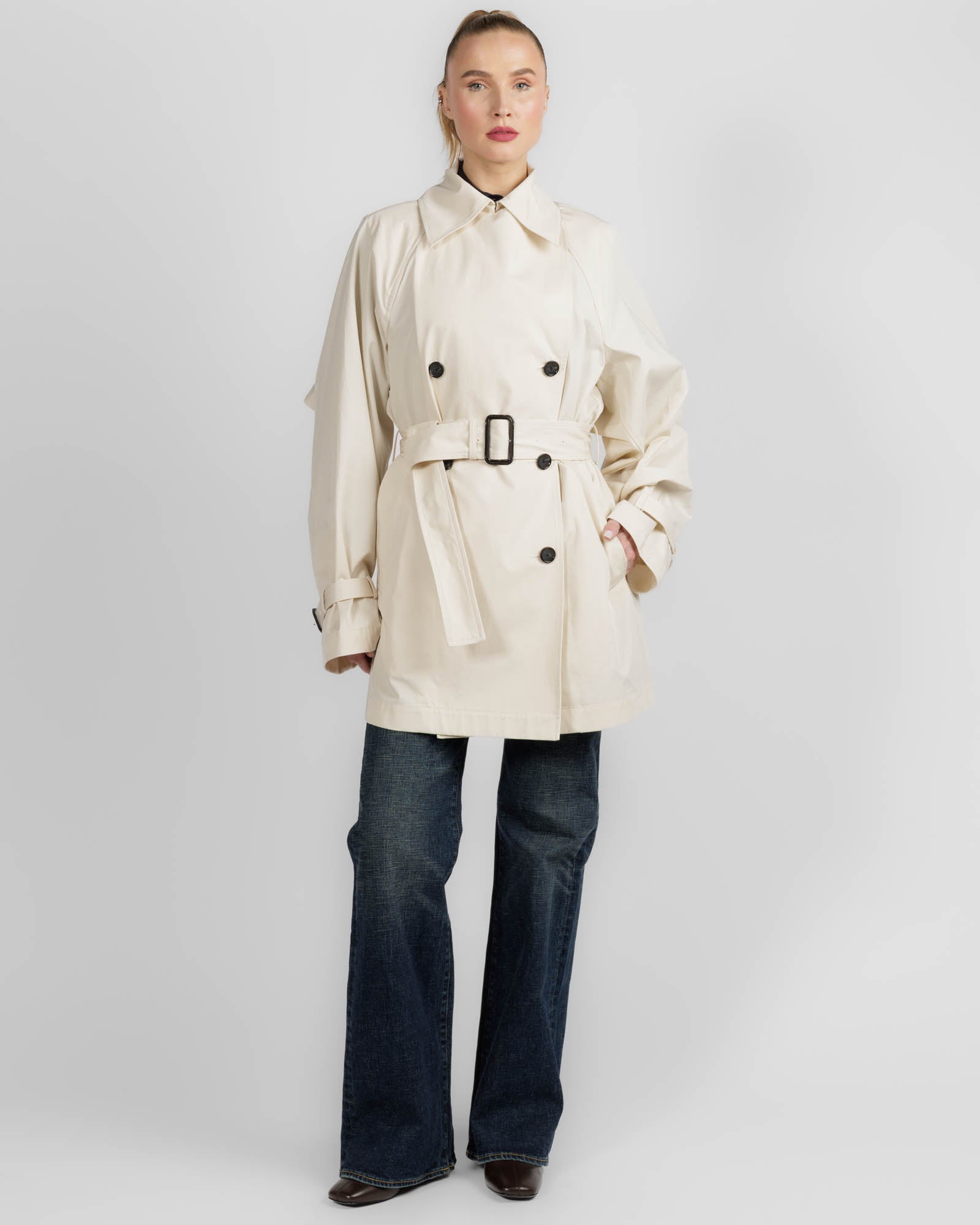 Washed Trench Coat