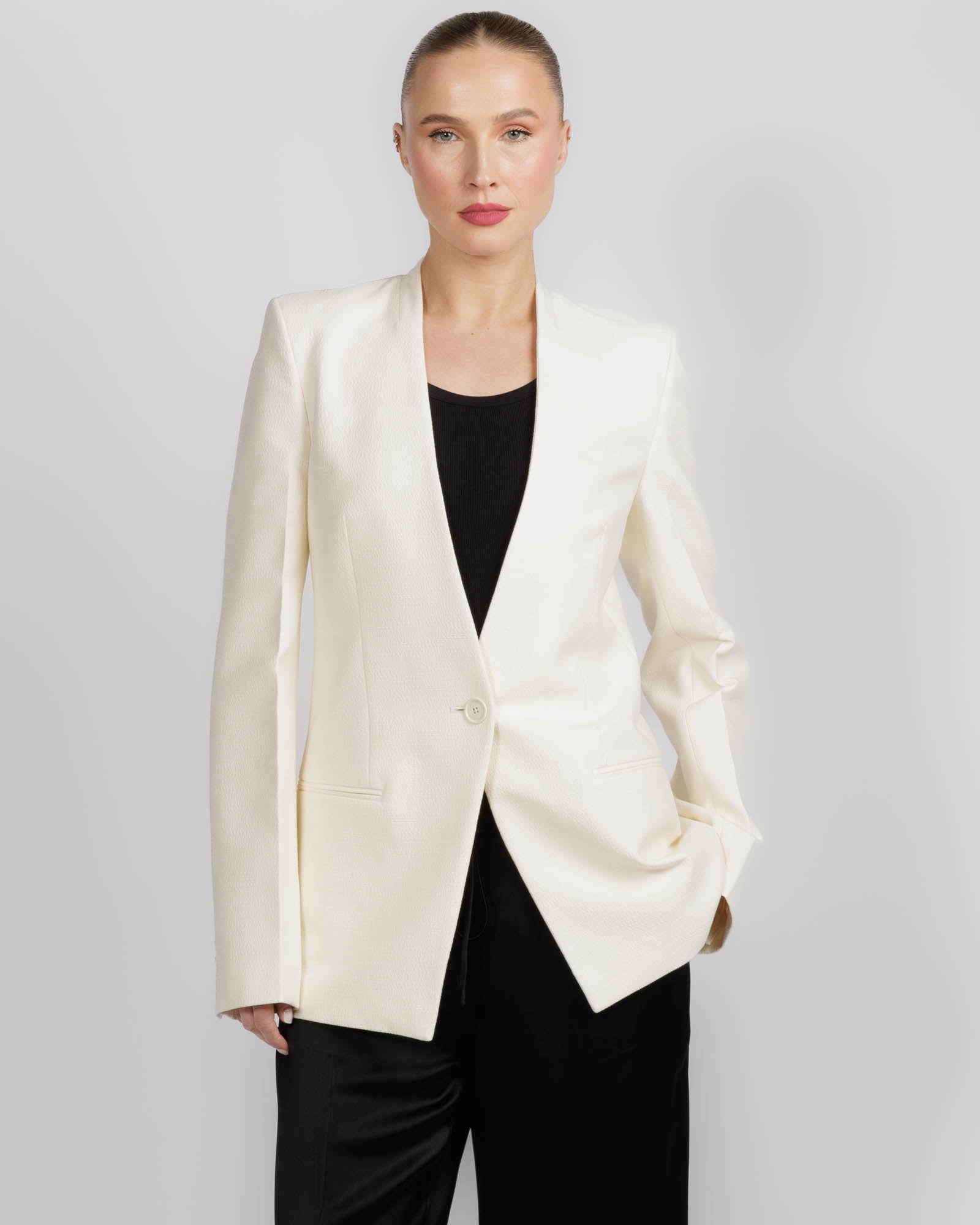 Basketweave Blazer