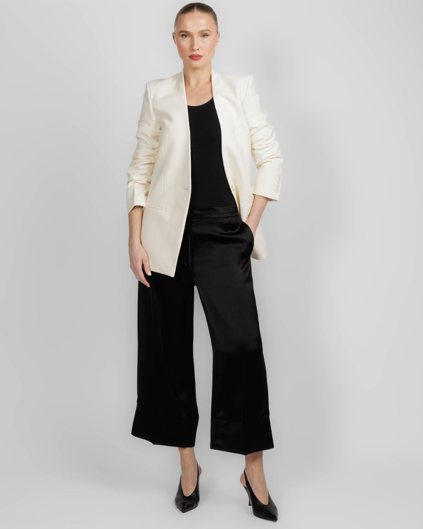 Basketweave Blazer