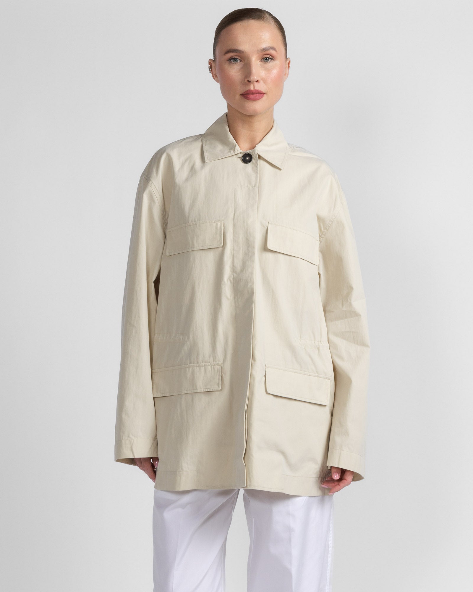 Collar Drawstring Jacket
