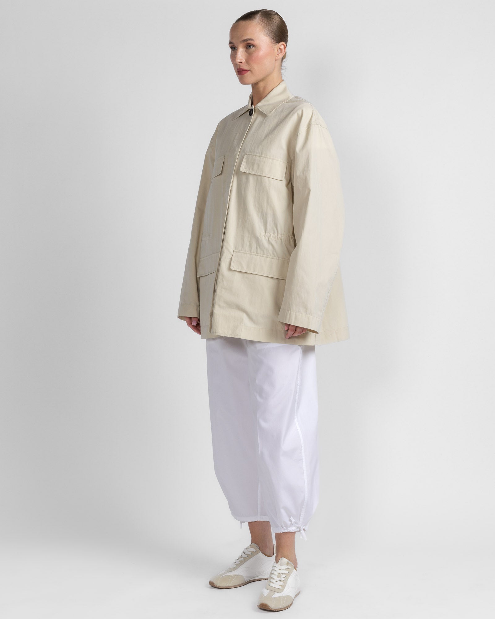 Collar Drawstring Jacket