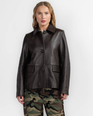 Grain Leather Jacket