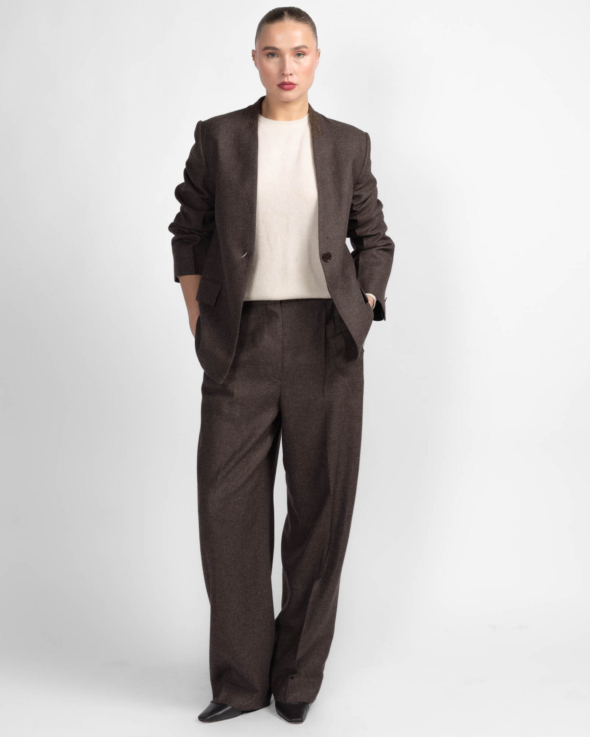 Scarf Lapel Blazer