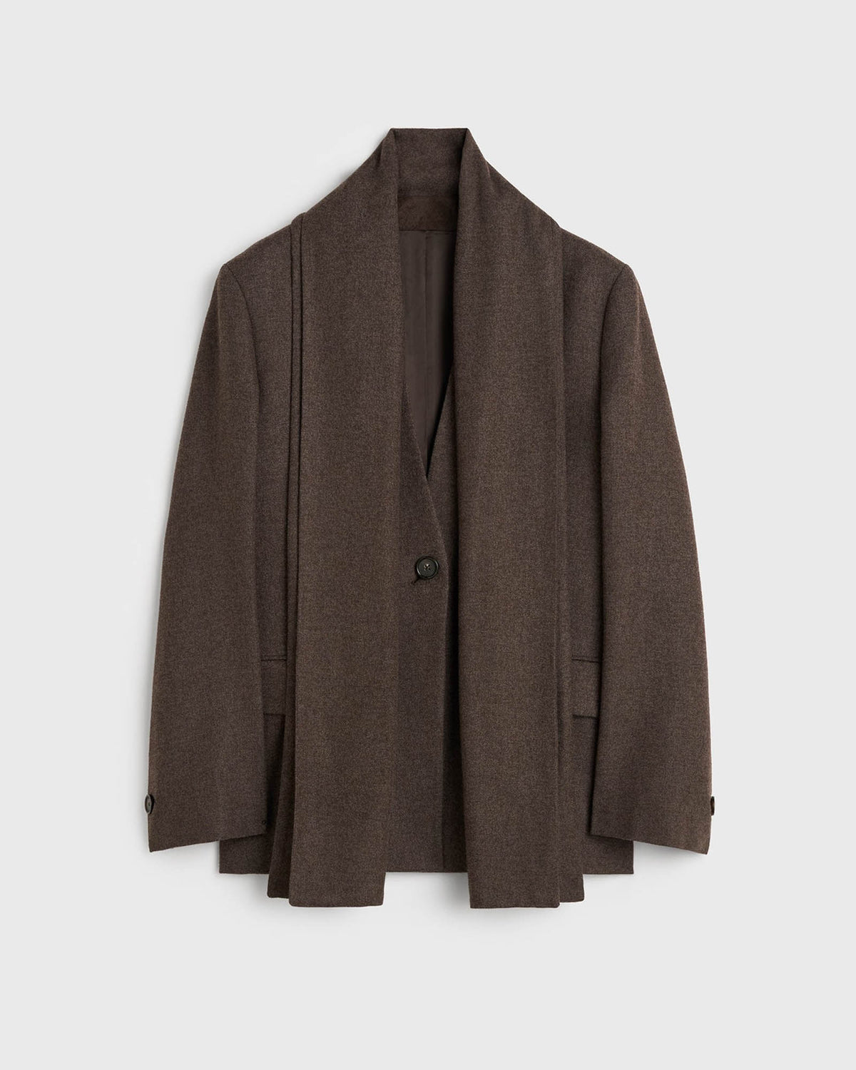 Scarf Lapel Blazer