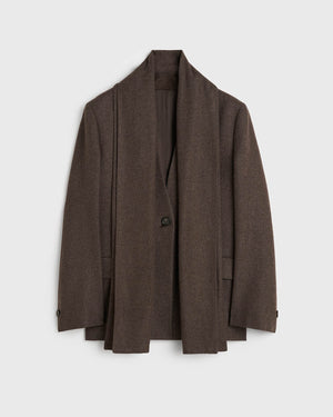 Scarf Lapel Blazer
