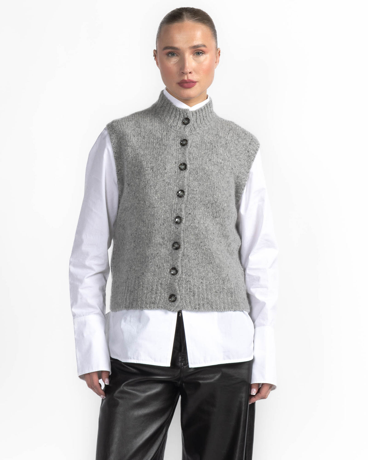 Mockneck Vest