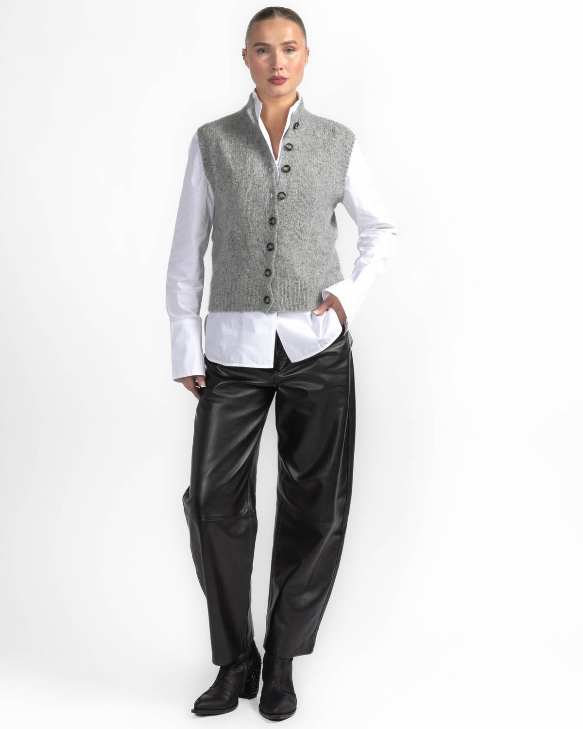 Mockneck Vest