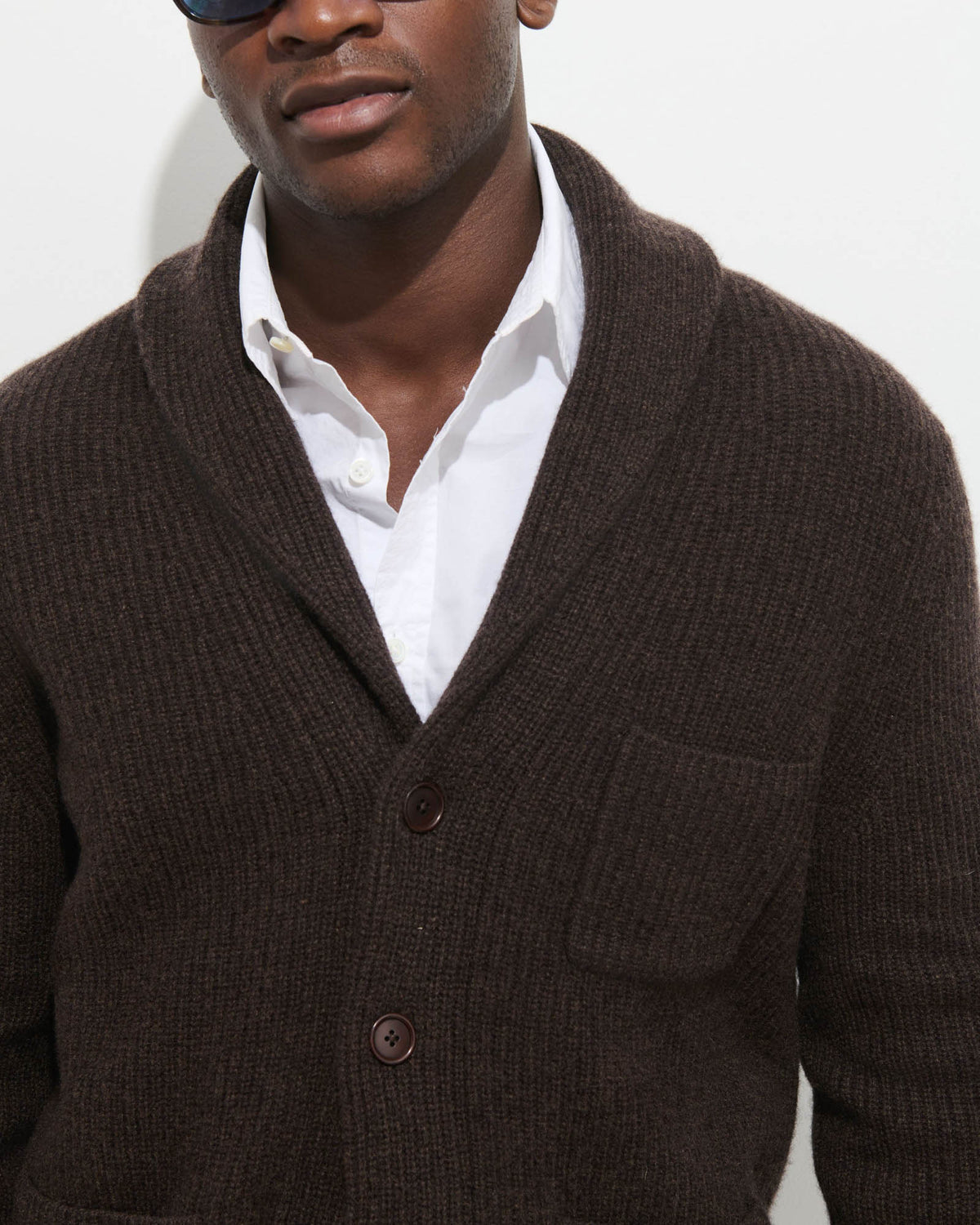 Wallace Cardigan in Washed Cashmere