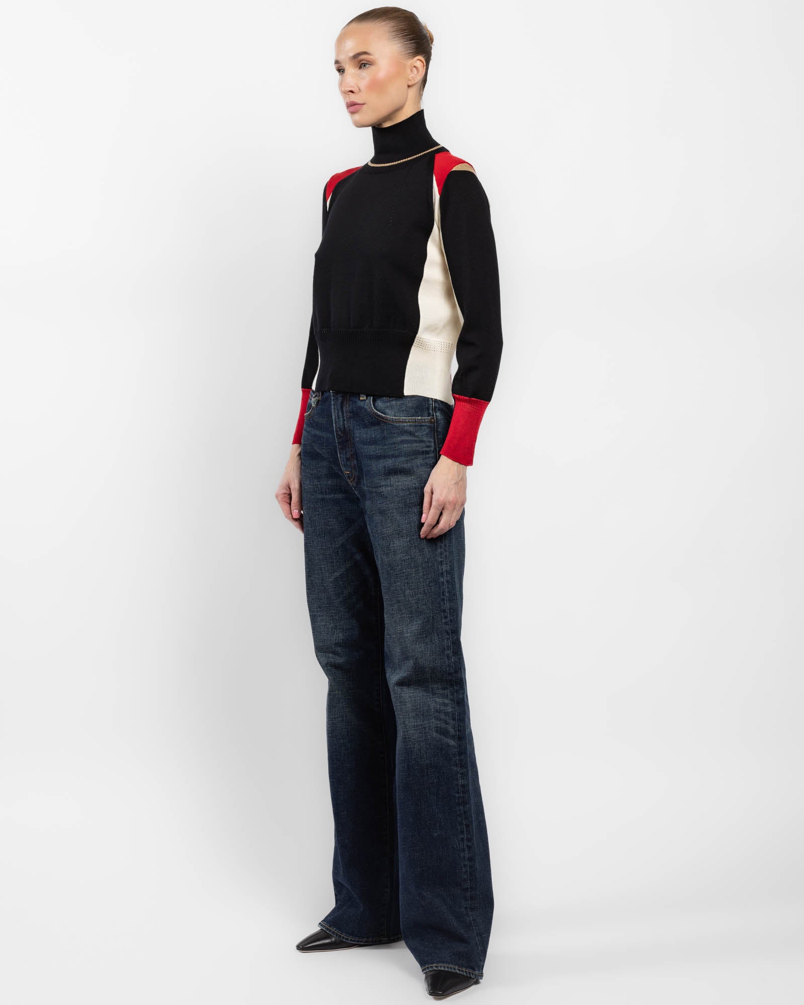 Nouveau haut à col roulé et manches longues