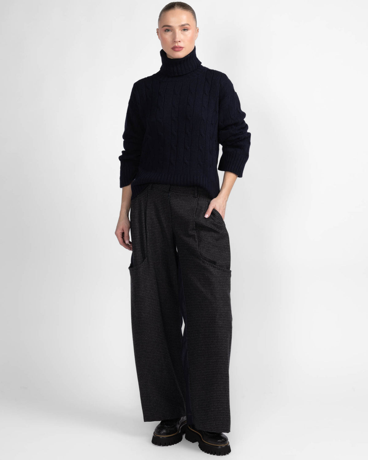 Braided Turtleneck