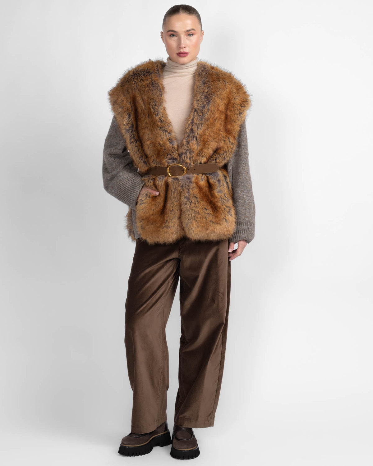 Mia Fur Cardigan