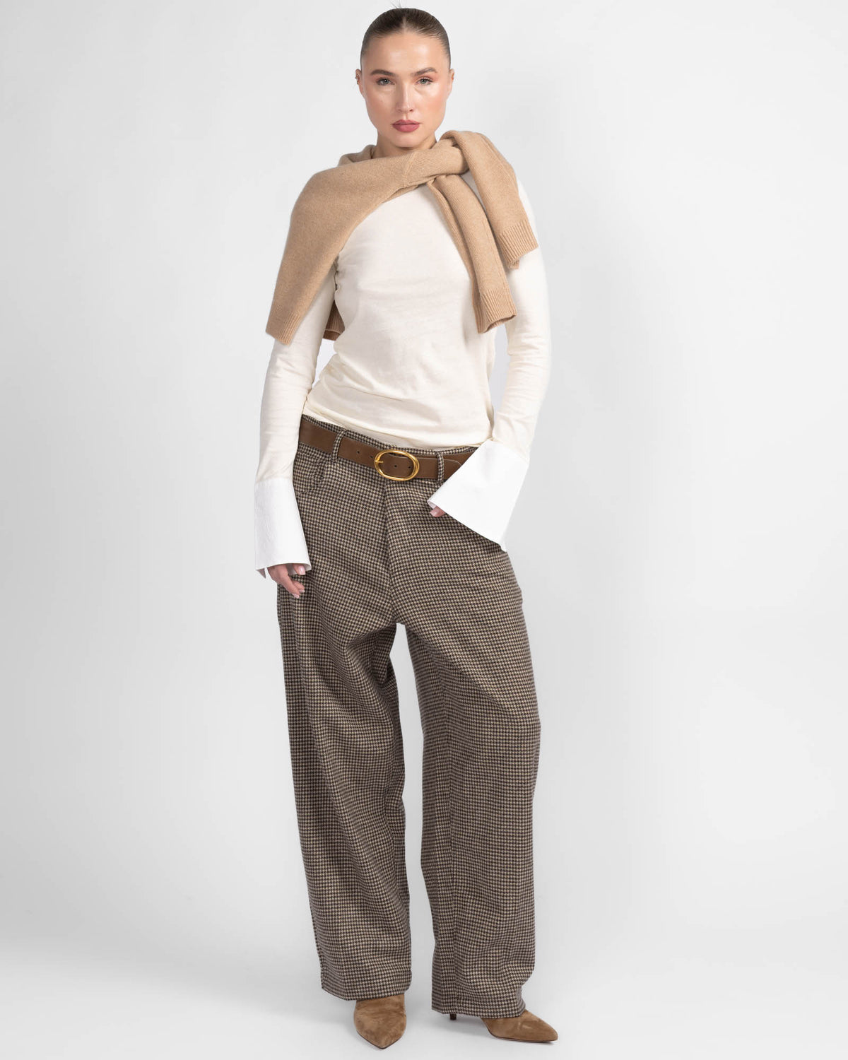 Gigi Pied De Poule Pant