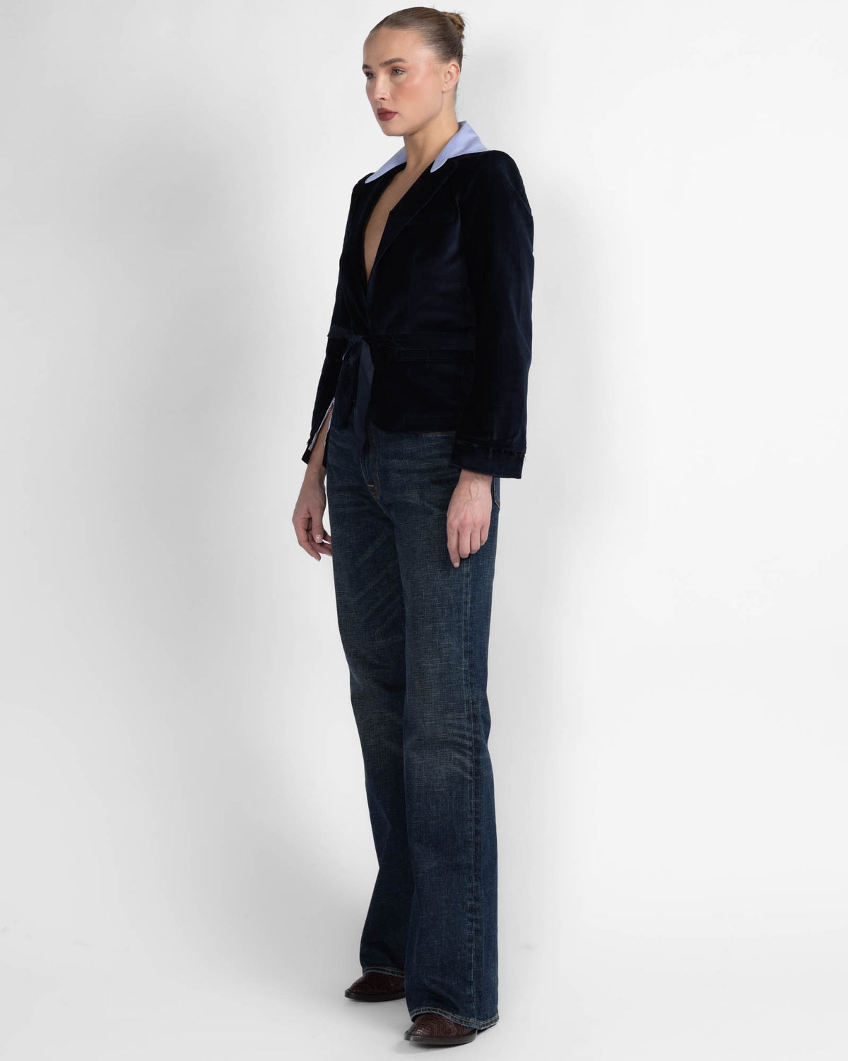 Rose Baby Velvet Blazer
