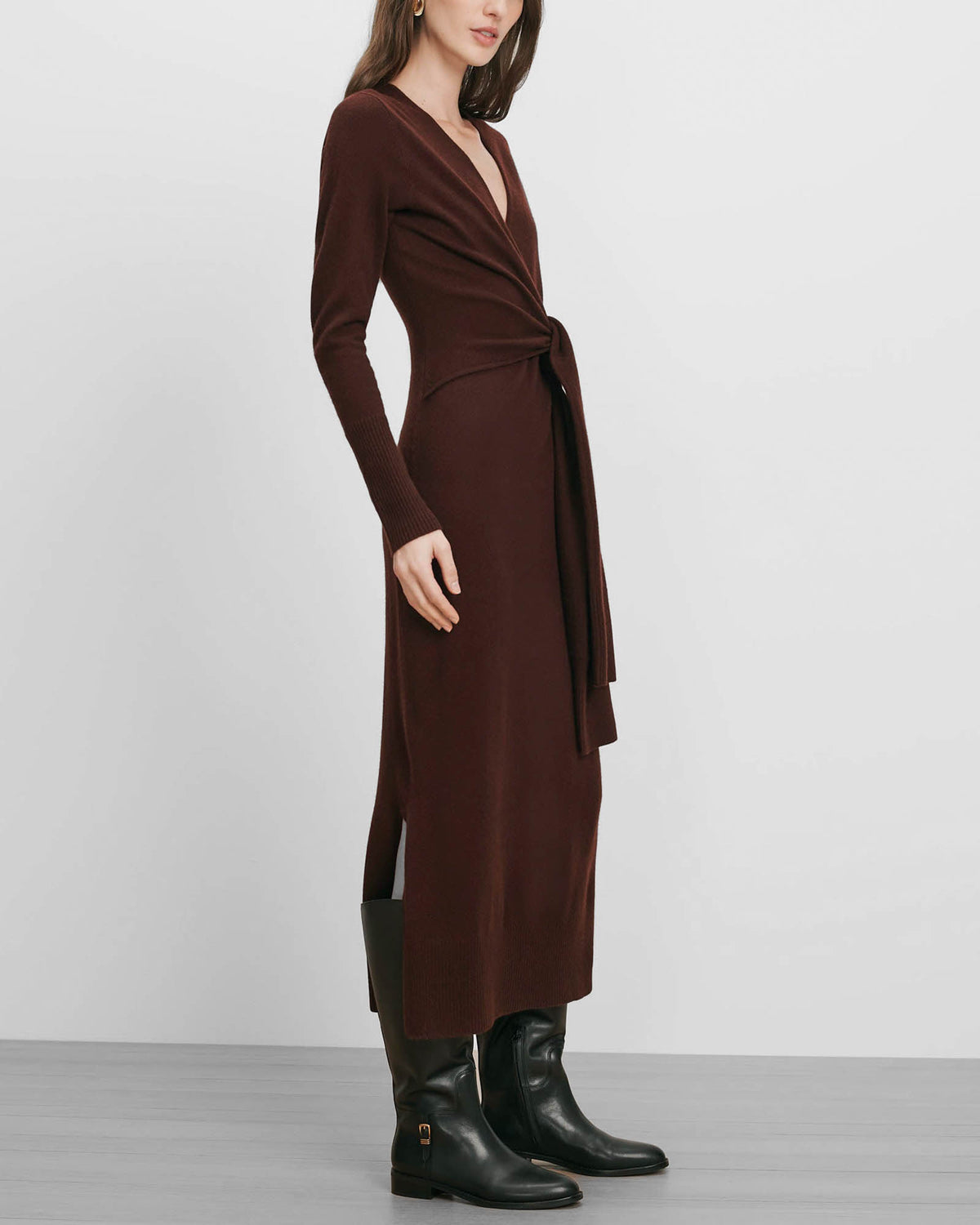 Salomez Wrap Midi Dress