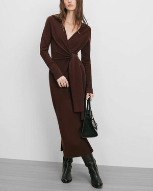 Salomez Wrap Midi Dress