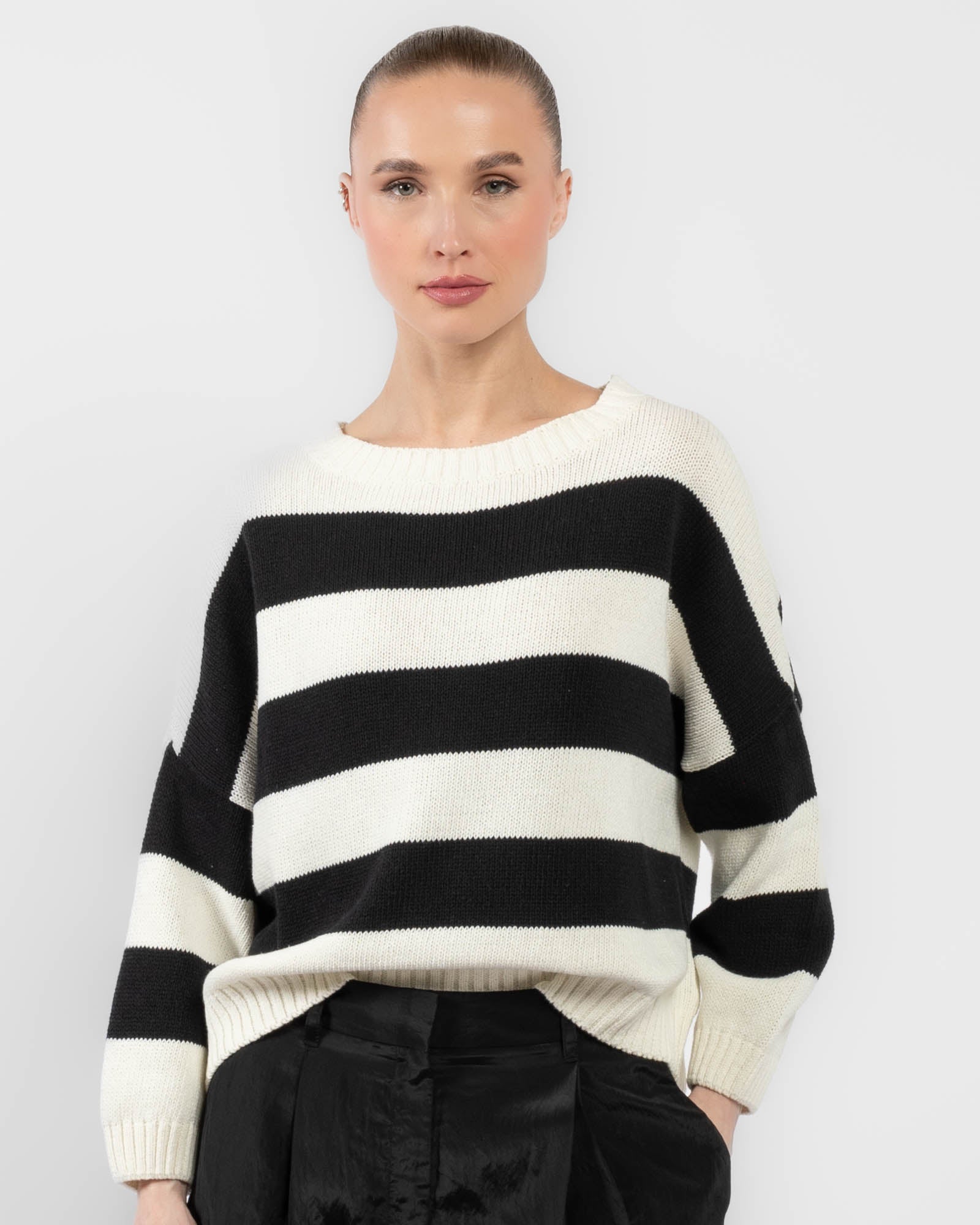 Stripe Crew Sweater