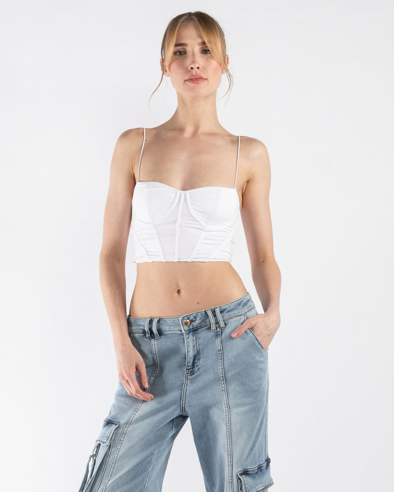 Strappy corset top - pull&bear