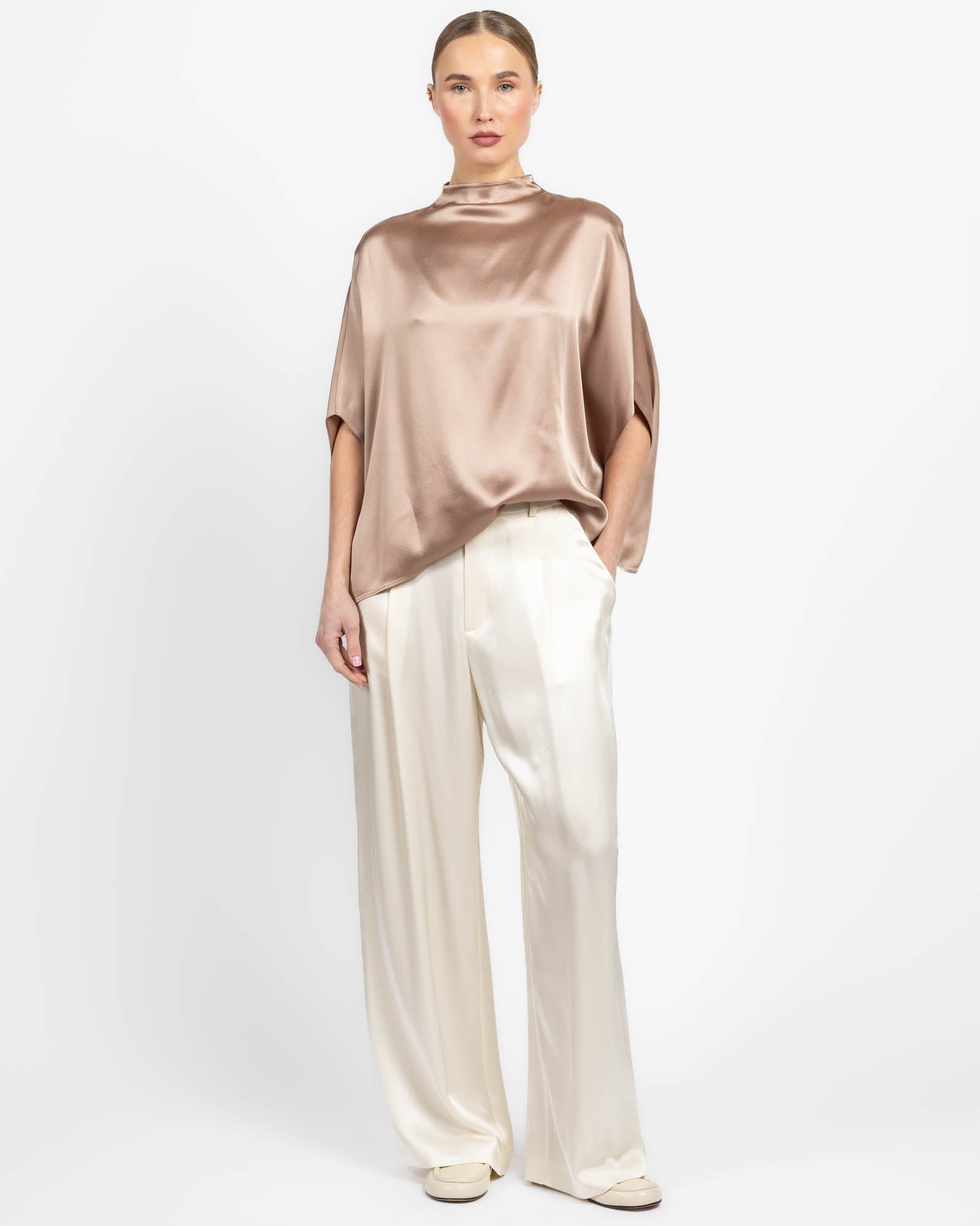 Satin Cape Tee