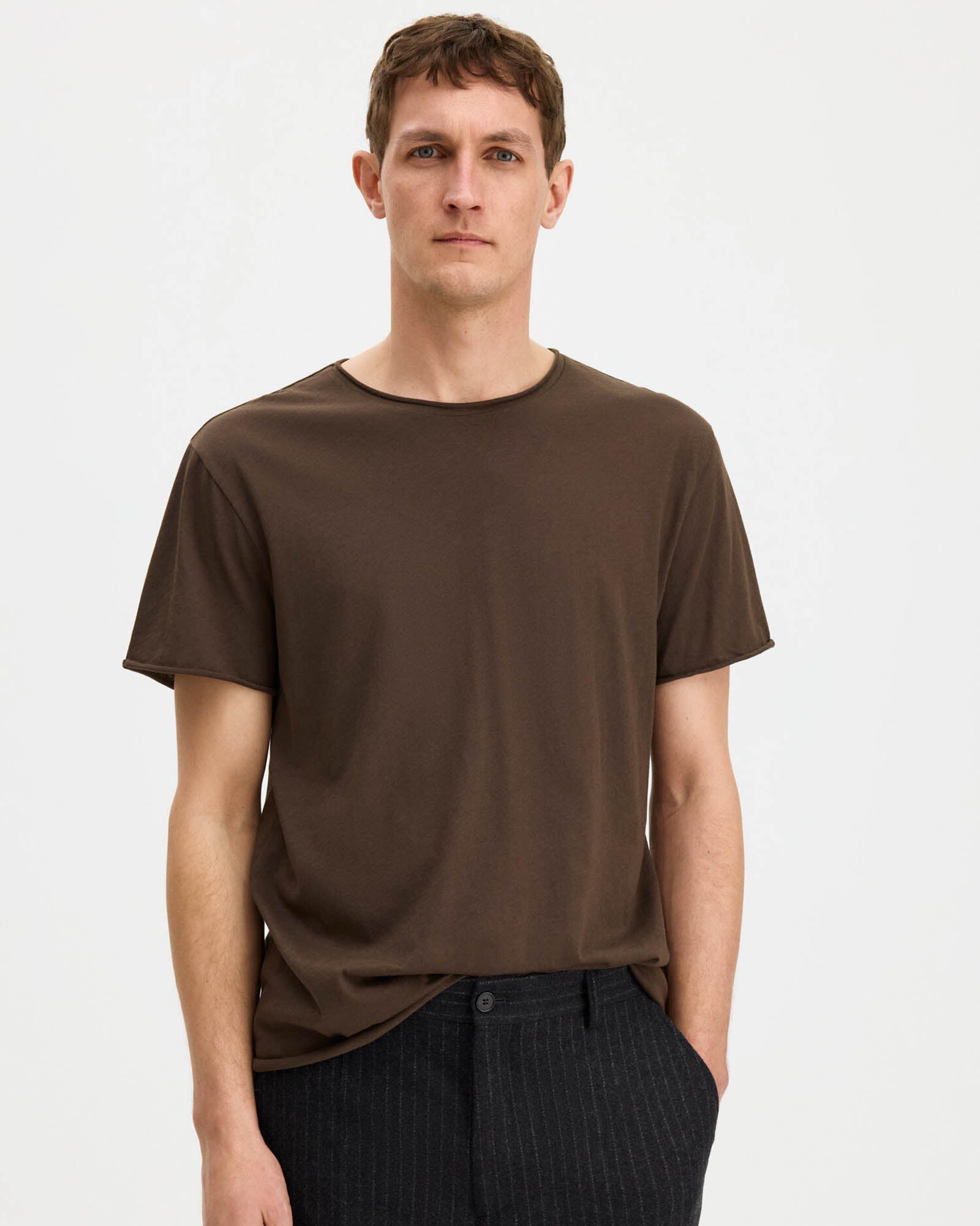 Roll Neck Short Sleeve Tee