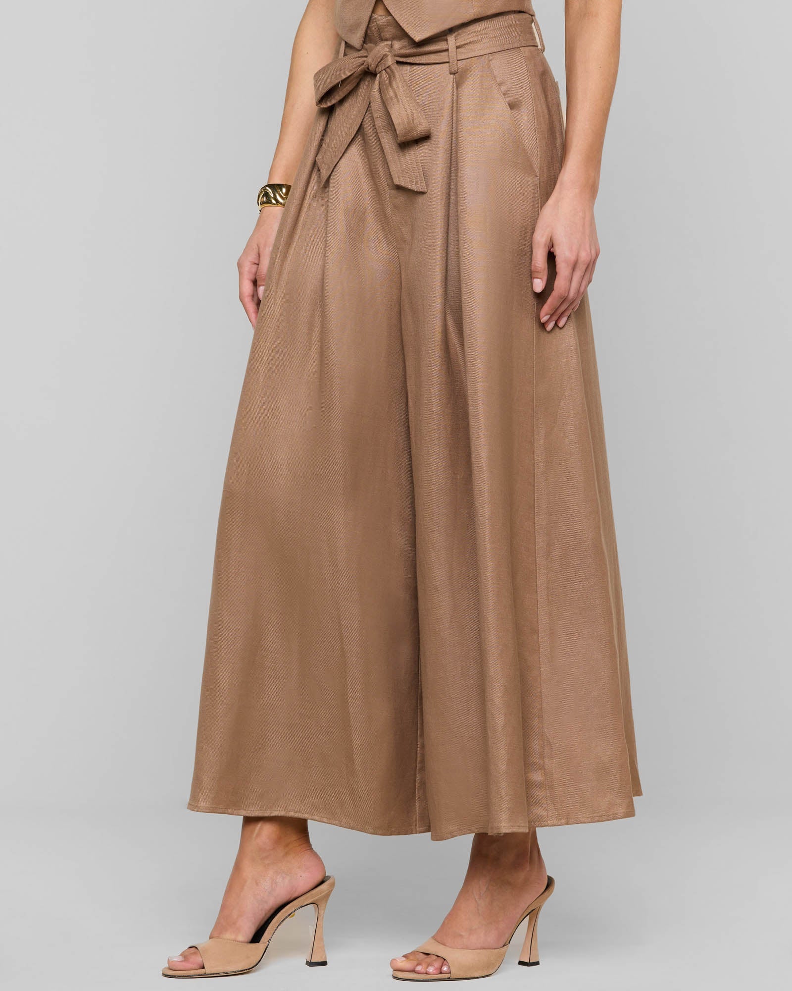 Lowen Linen-Blend Pant