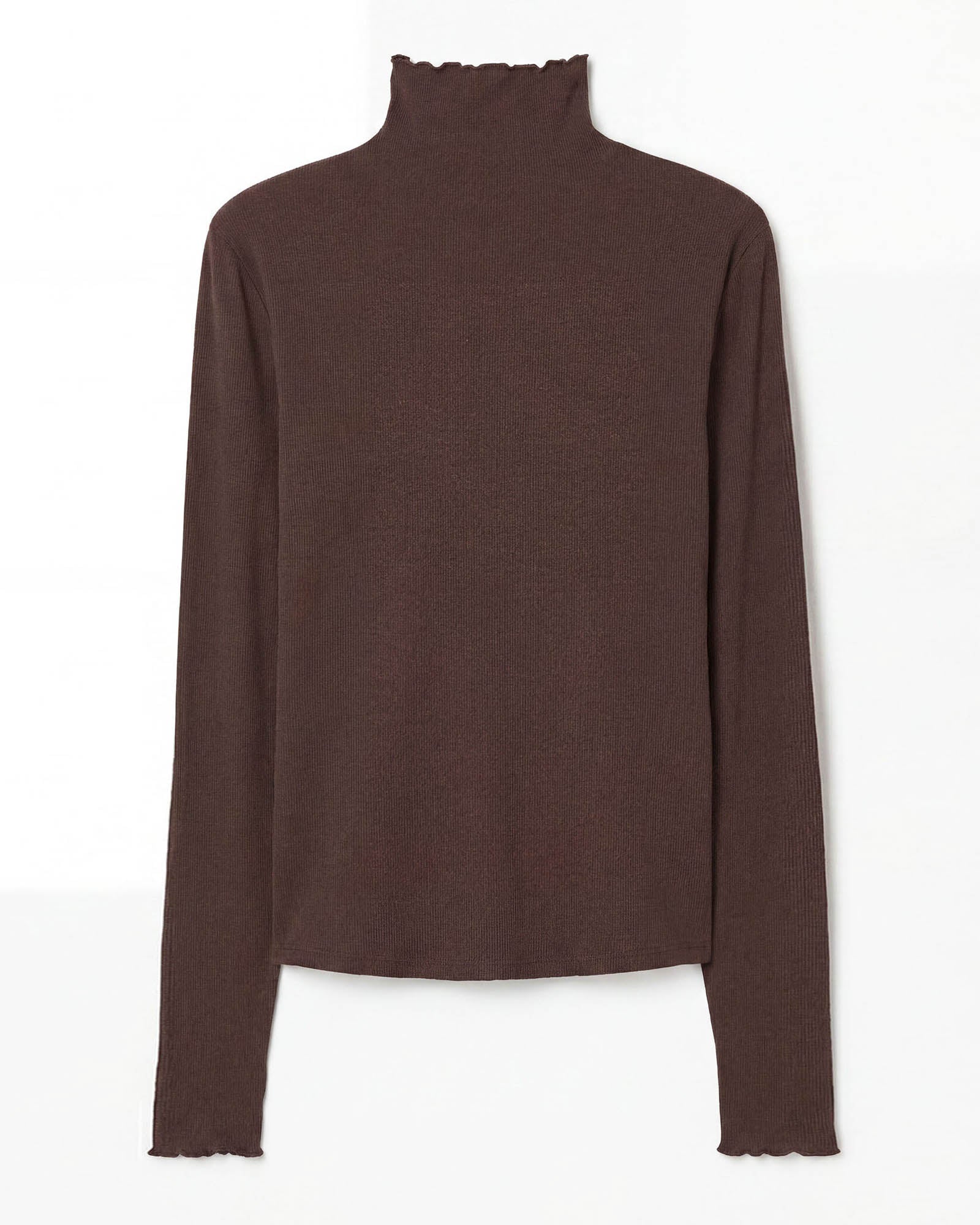 Rib Mock Neck Top