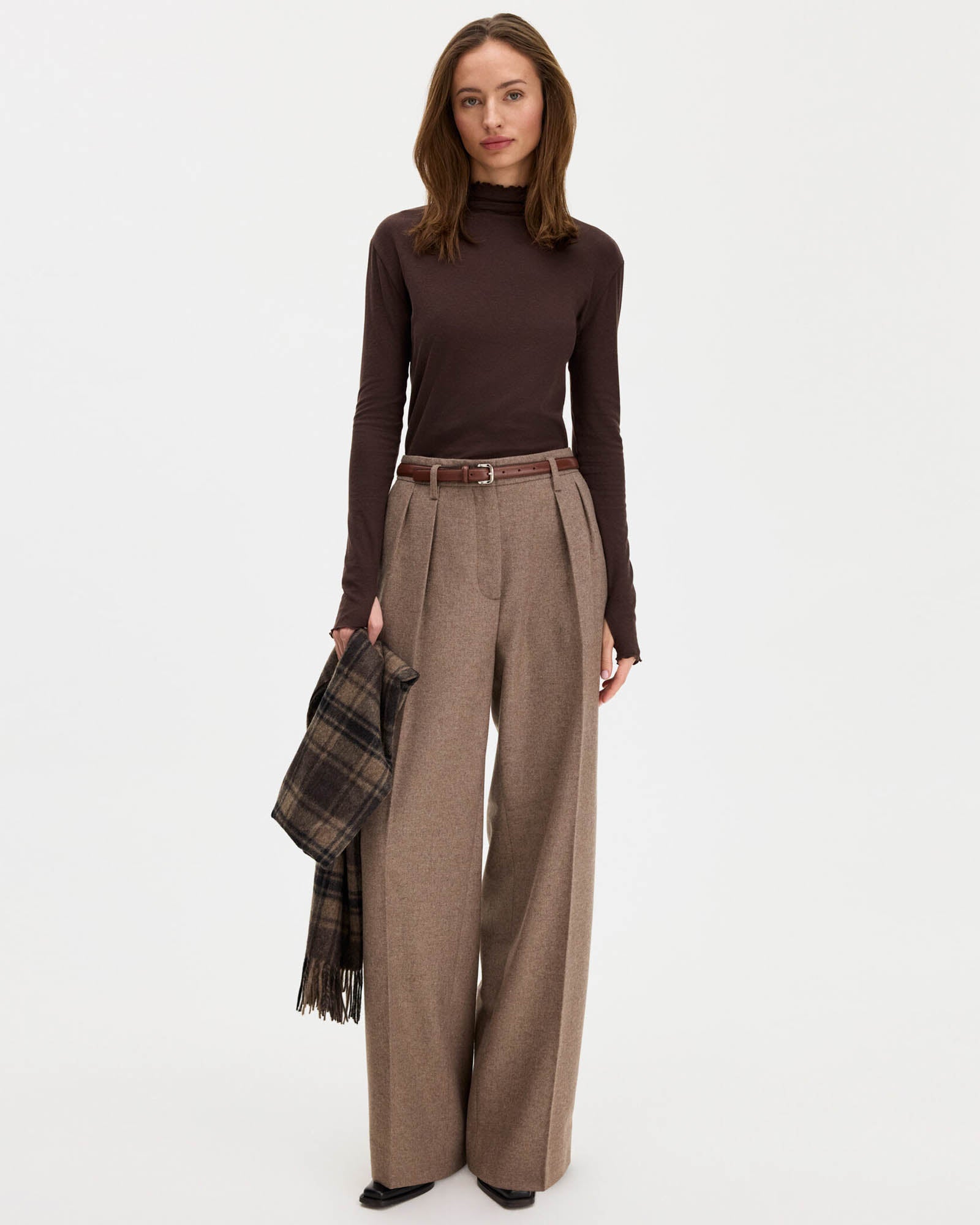 Rib Mock Neck Top