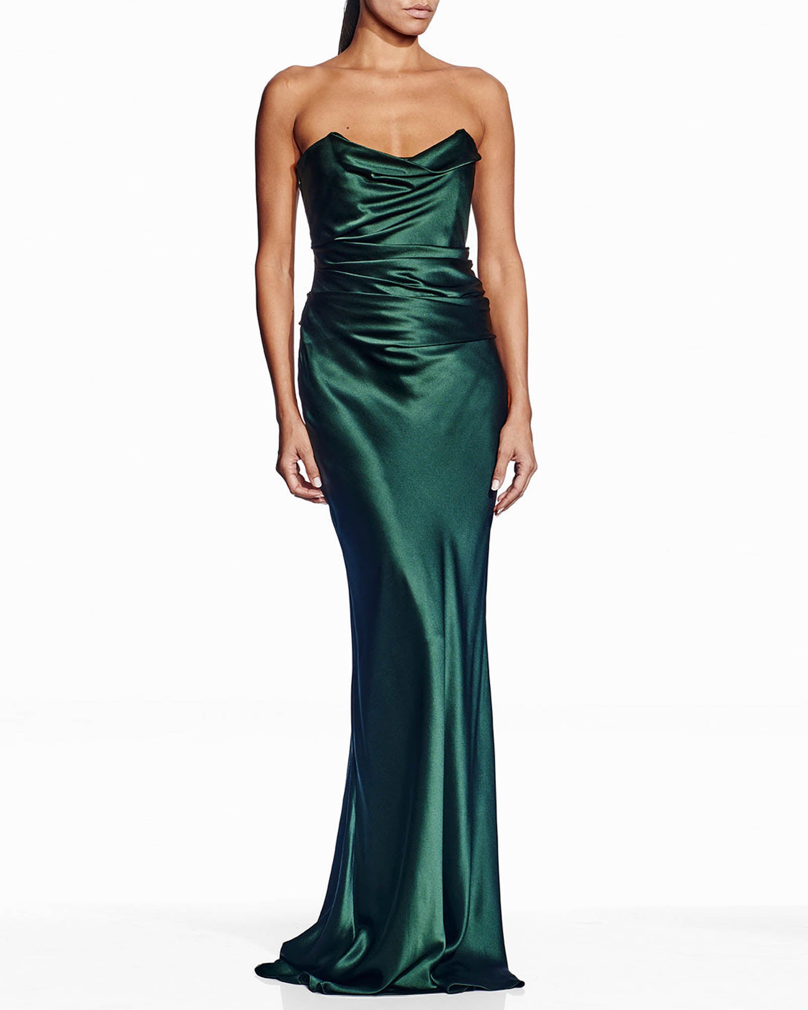 Robe bustier à col bénitier