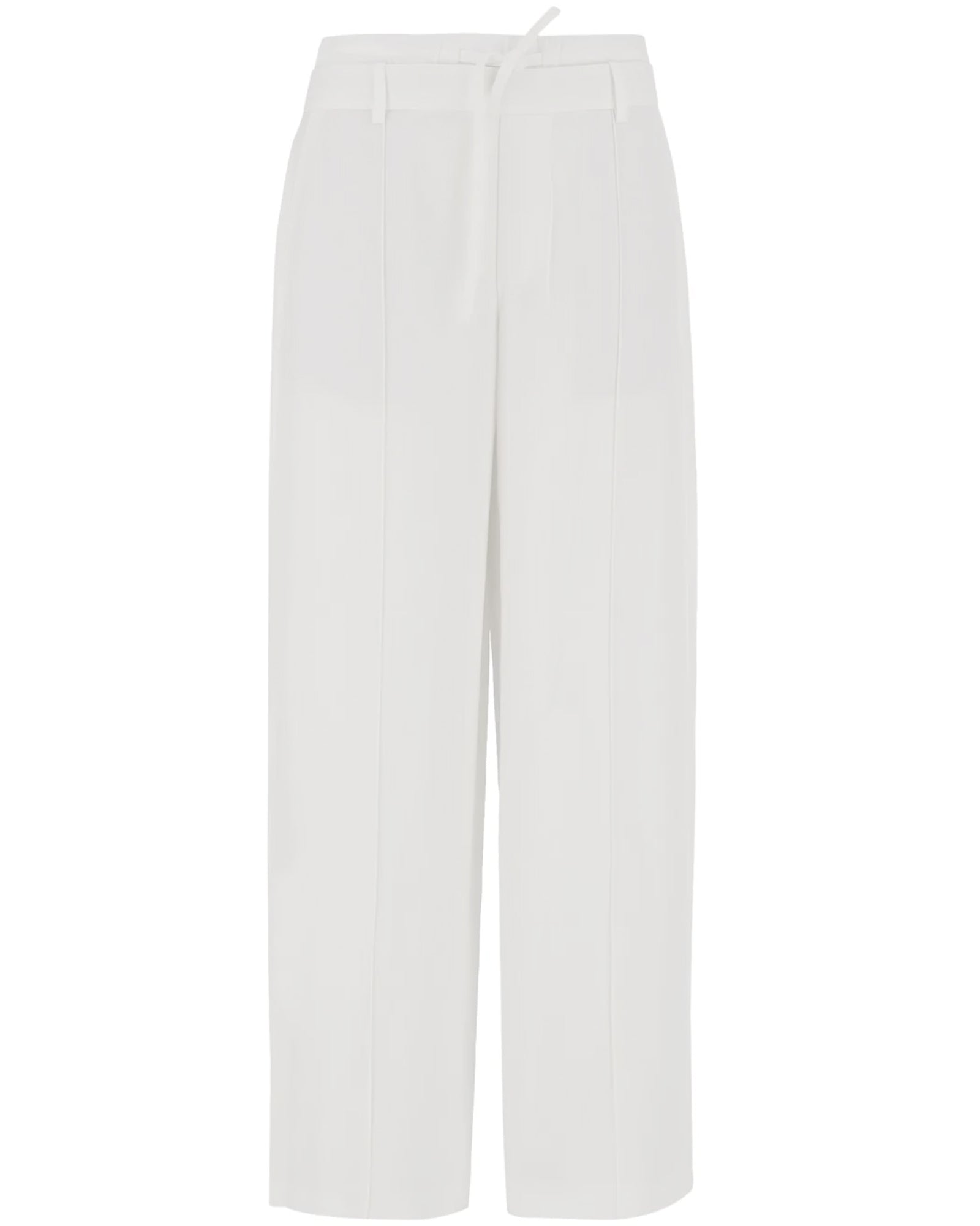 Mid-Rise Double Waistband Pants