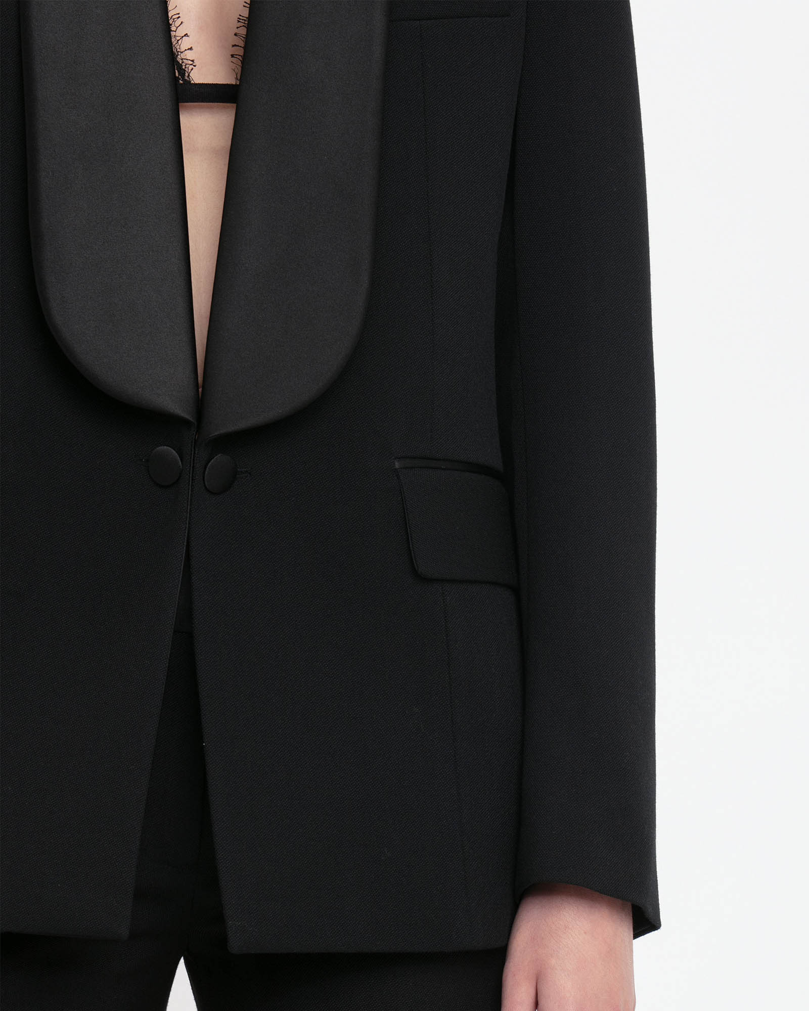 Veste de smoking châle